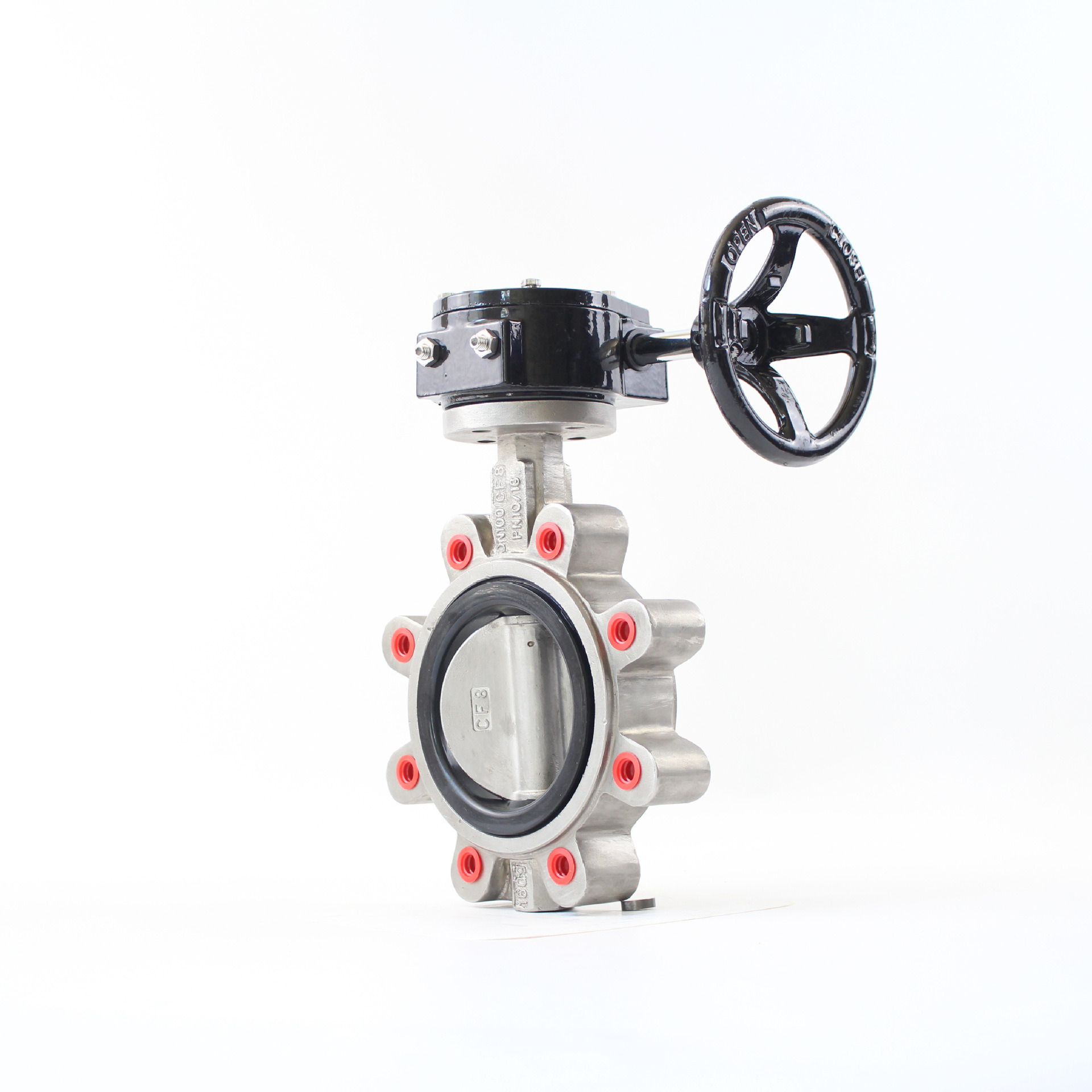 Worm Gear SS304 Lug Butterfly Valve
