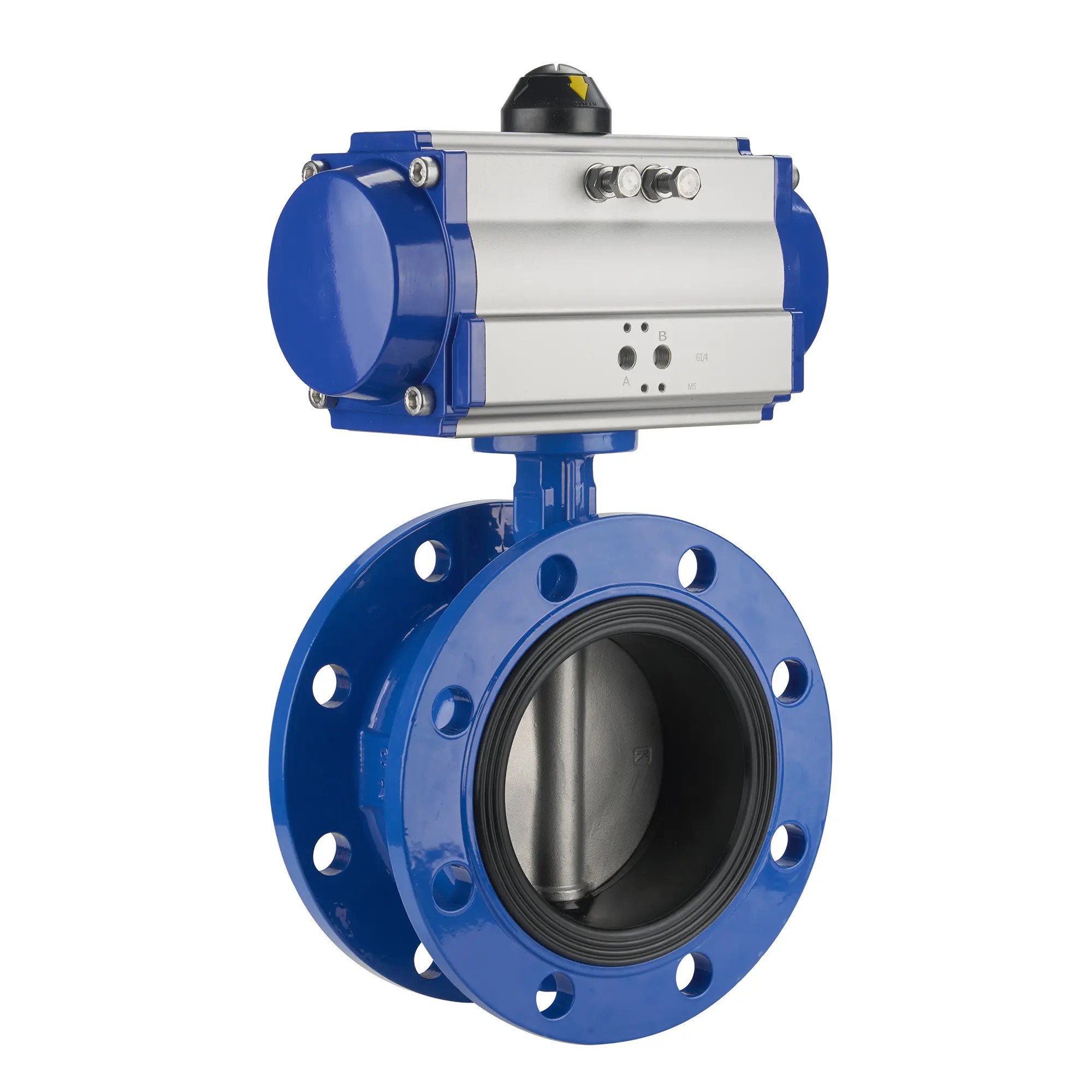 Pneumatic Actuator Flange Butterfly Valve