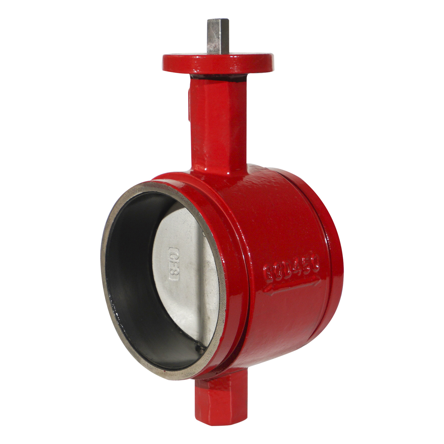 Bare Stem Grooved Butterfly Valve